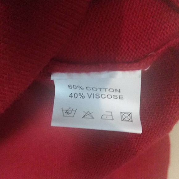 Belldini Cowl Neck Sweater Red Large - Picture 4 of 5